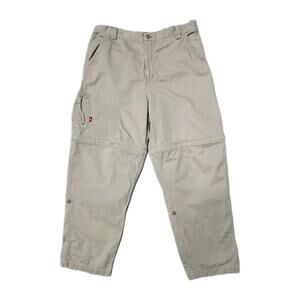 The North Face TekWare Cargo Beige Pants Gravel Mens Size 38 Military Combat